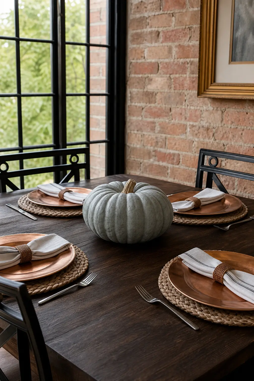 One Large Gourd as the Only Centrepiece