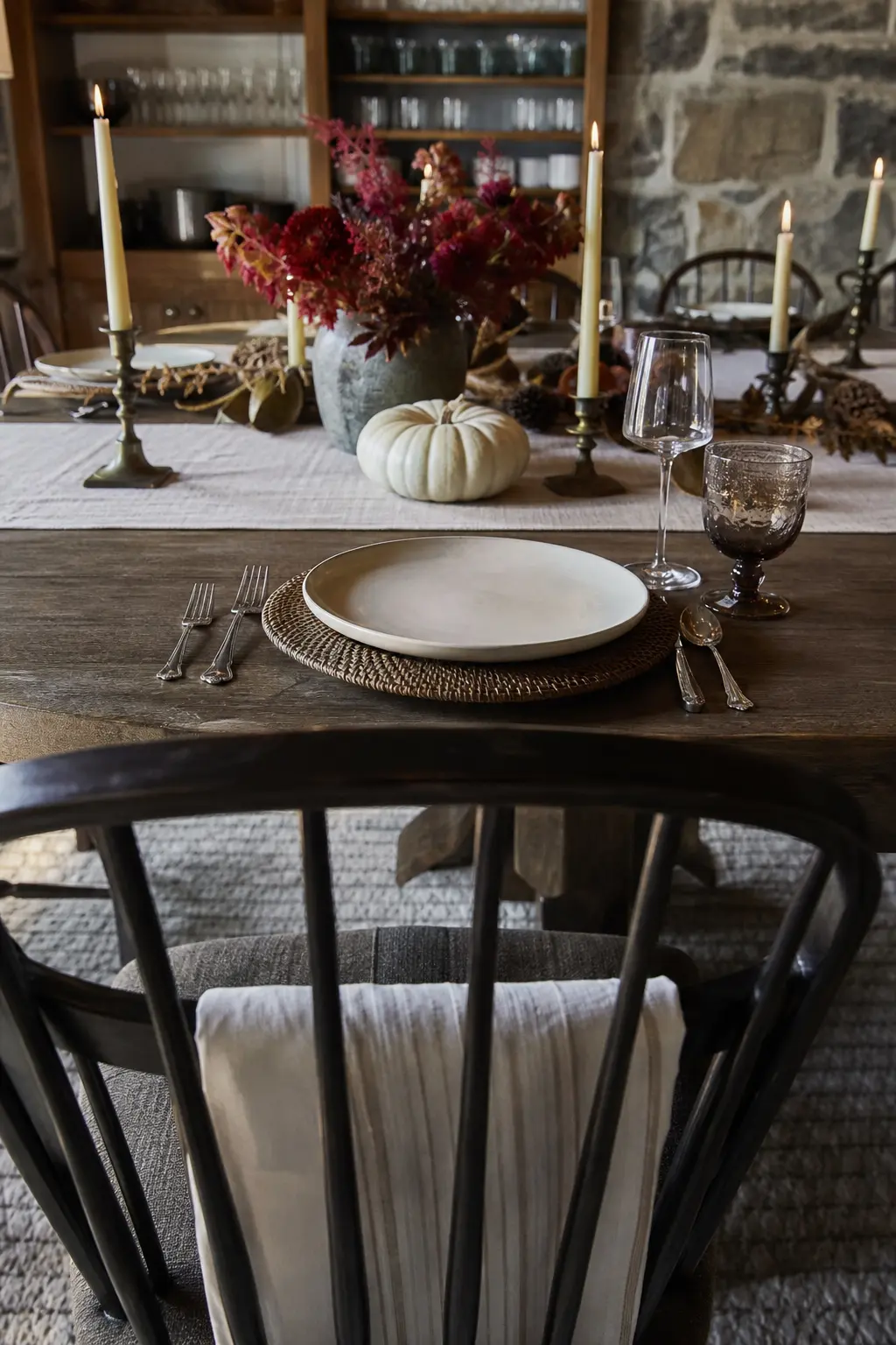 Charger Under the Dinner Plate for Depth