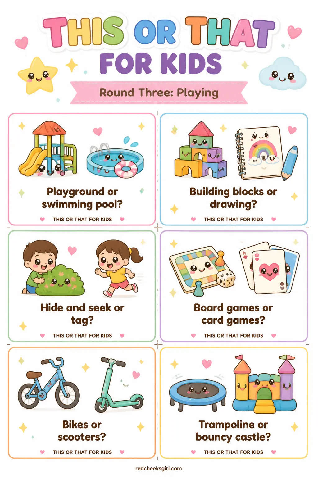 Round Three: Playing Cards printable