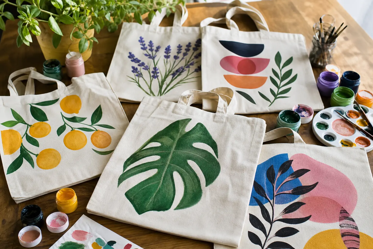 26 Easy Tote Bag Painting Ideas That Survive Every Wash