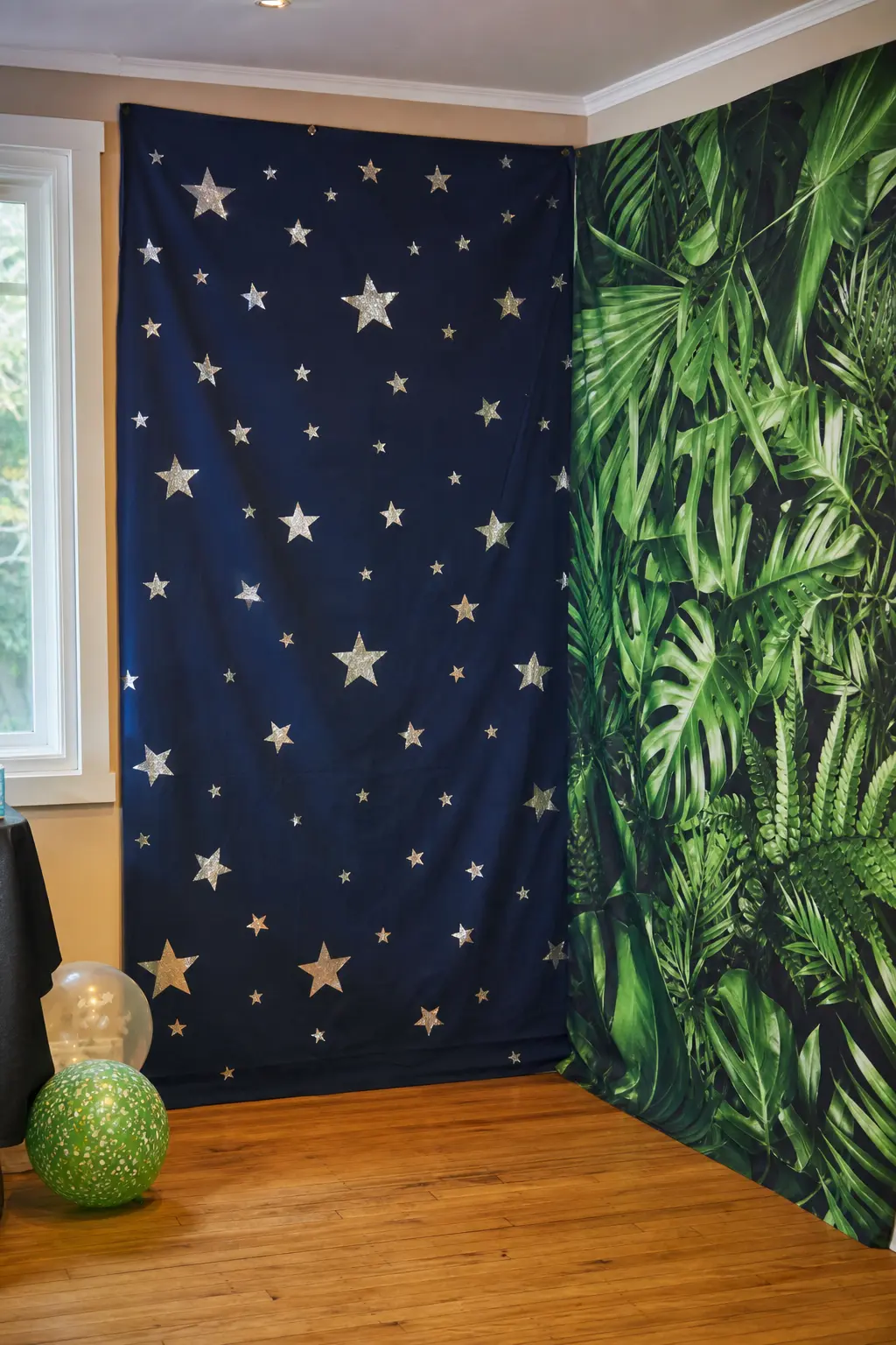 Two Separate Photo Backdrops