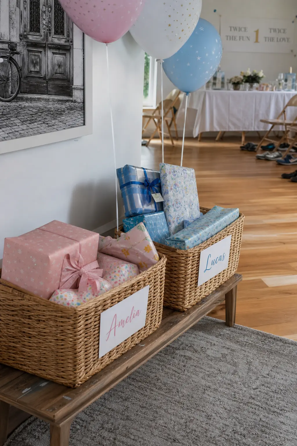 Individual Small Gifts from Guests, Opened One at a Time
