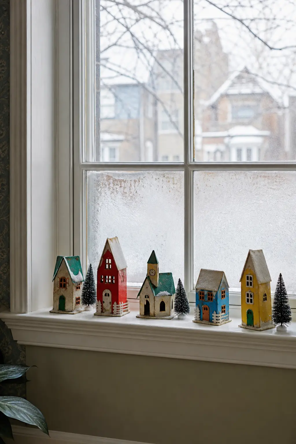 Cardboard Putz Houses
