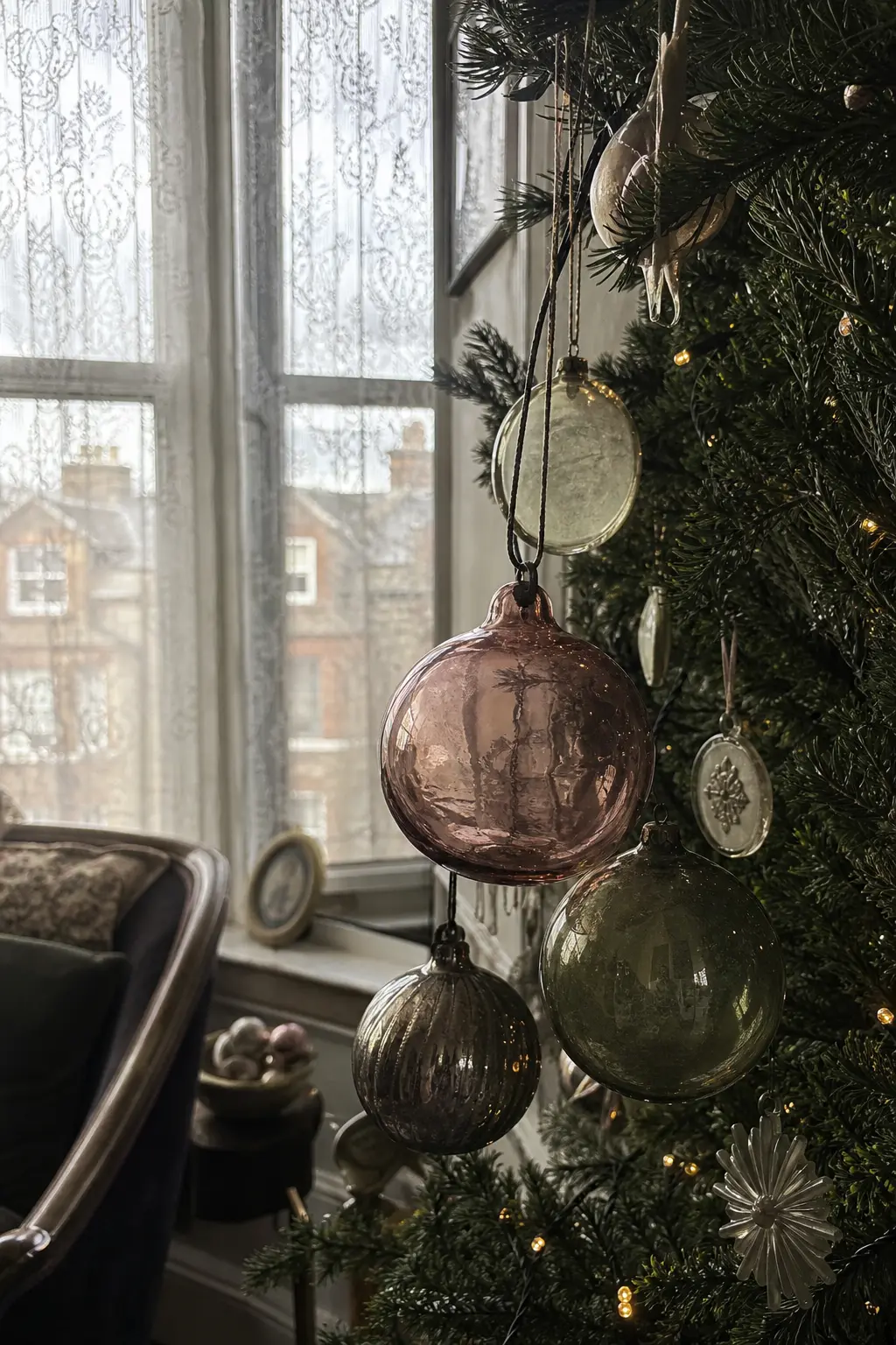 Hand Blown Glass in Muted Colours