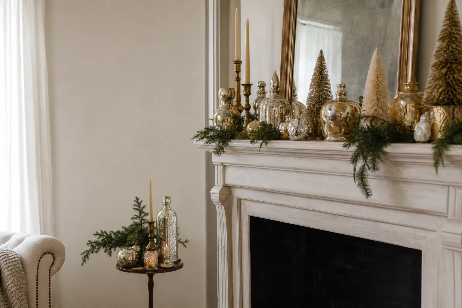 35 Vintage Christmas Mantle Decor Ideas Built From Things Already in the Loft