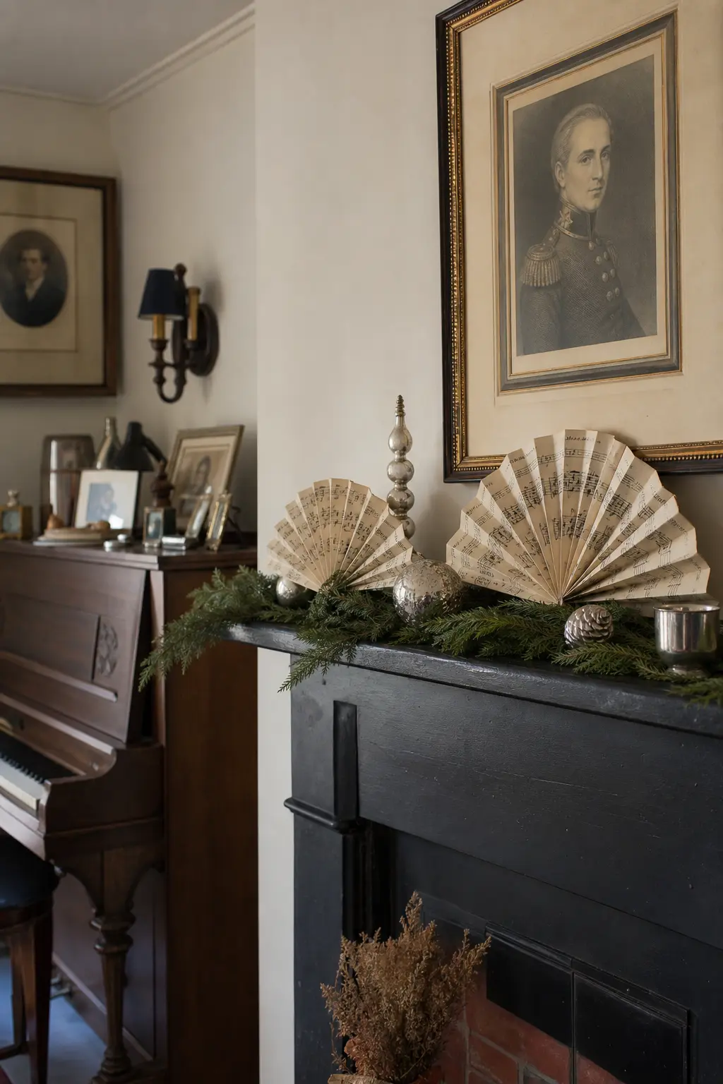Old Sheet Music Folded as Fans