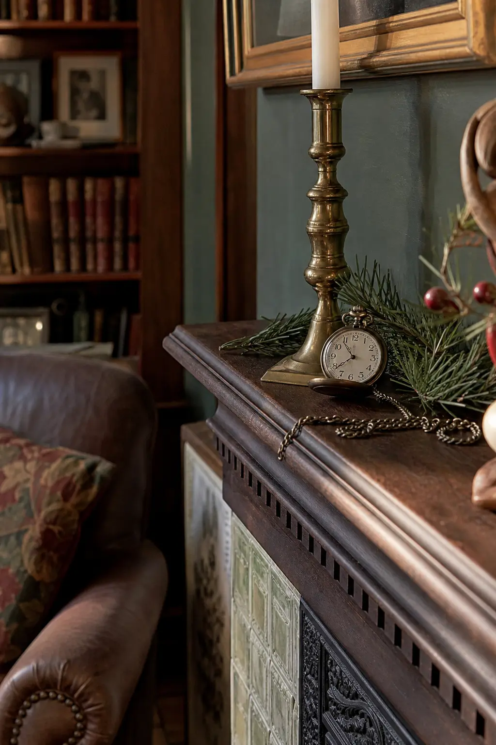 Pocket Watch and Chain Draped