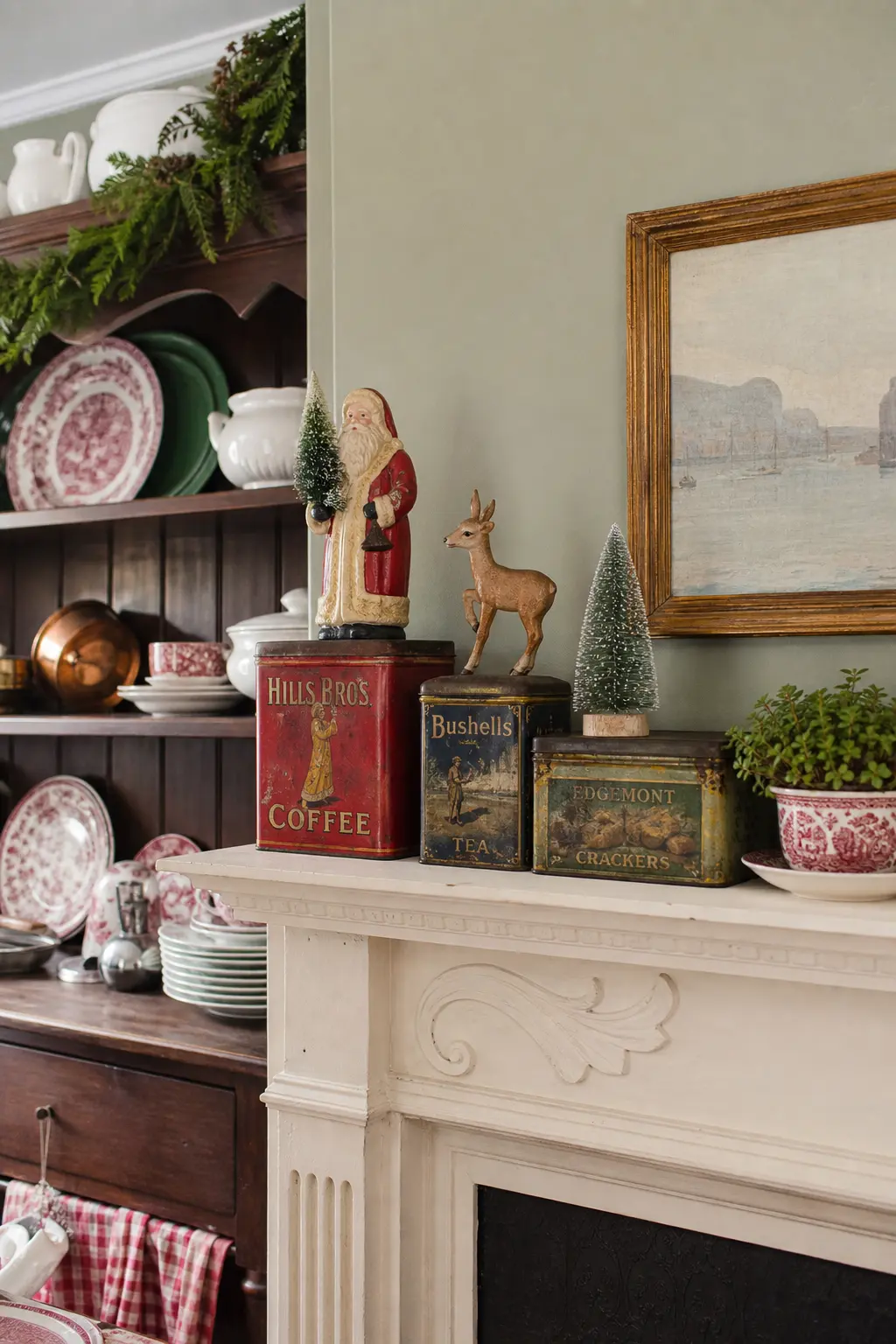 Vintage Tins as Risers