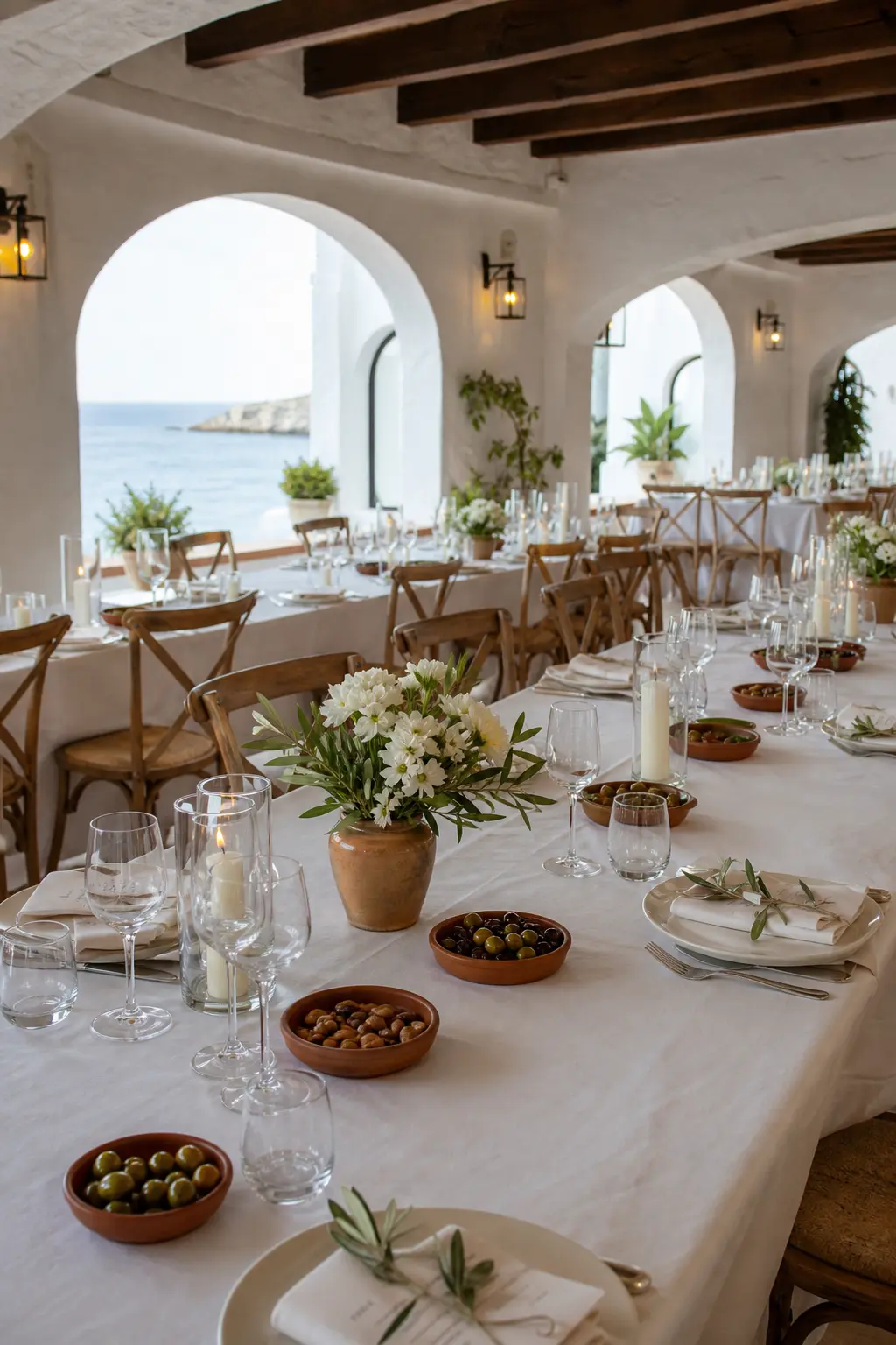 Small Dishes of Nuts or Olives at Intervals