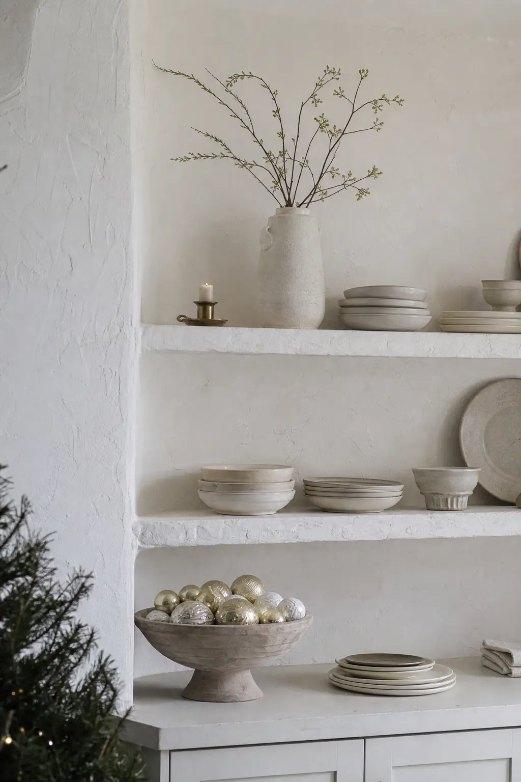 Matte White with Rough Plaster