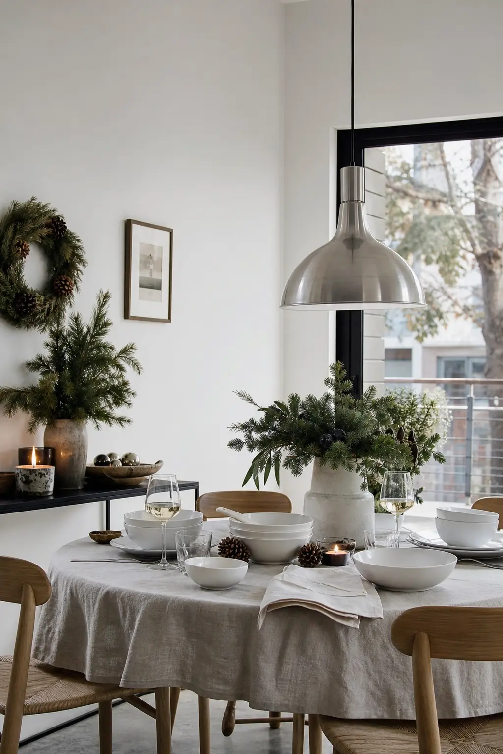 White with Brushed Steel