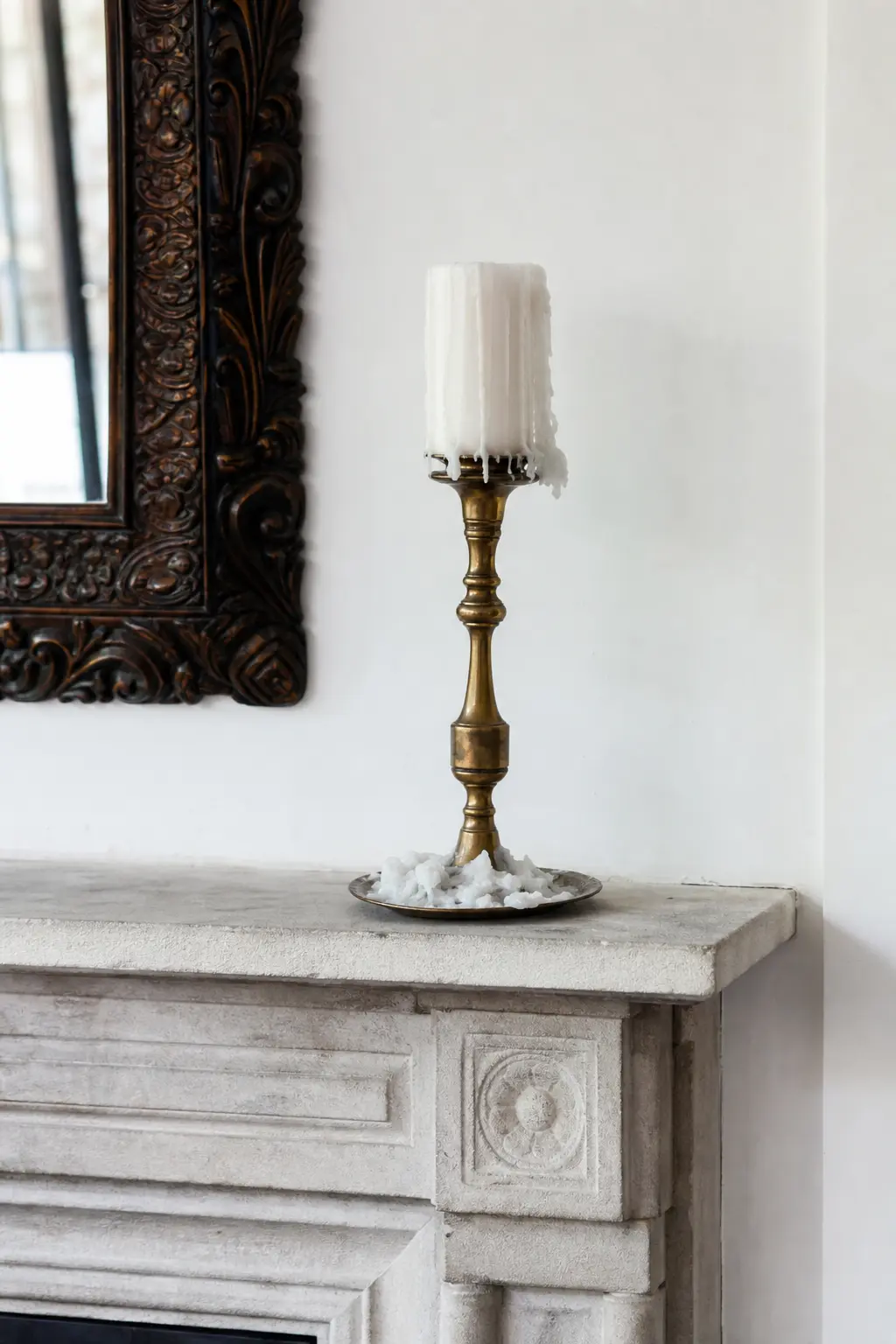 White with Candle Wax as Texture