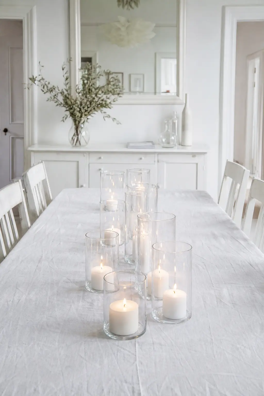 White with Clear Glass Only
