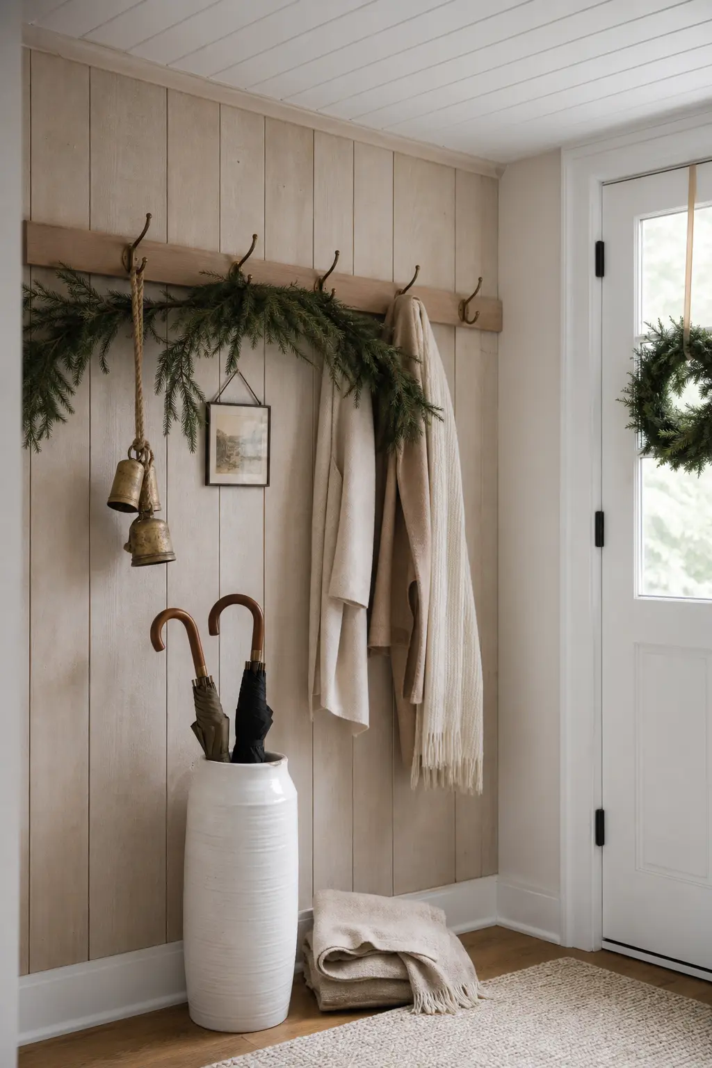 White with Limewashed Timber