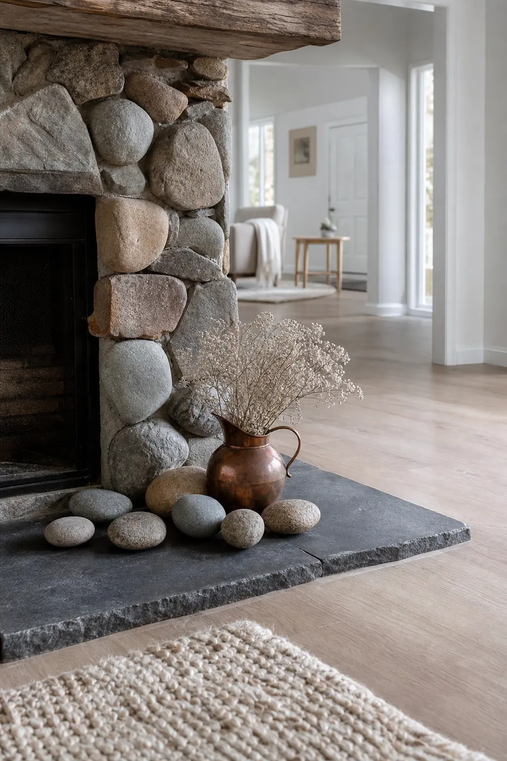 White with Stone and Slate