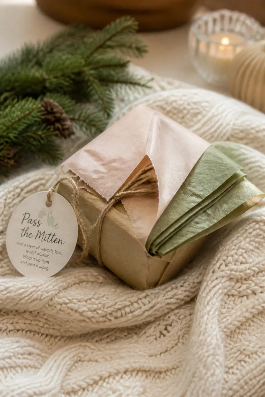 Pass the Mitten Parcel — Wrap a small gift in six to eight layers, each one a different wrapping paper, and tuck a forfeit or a baby-related question card