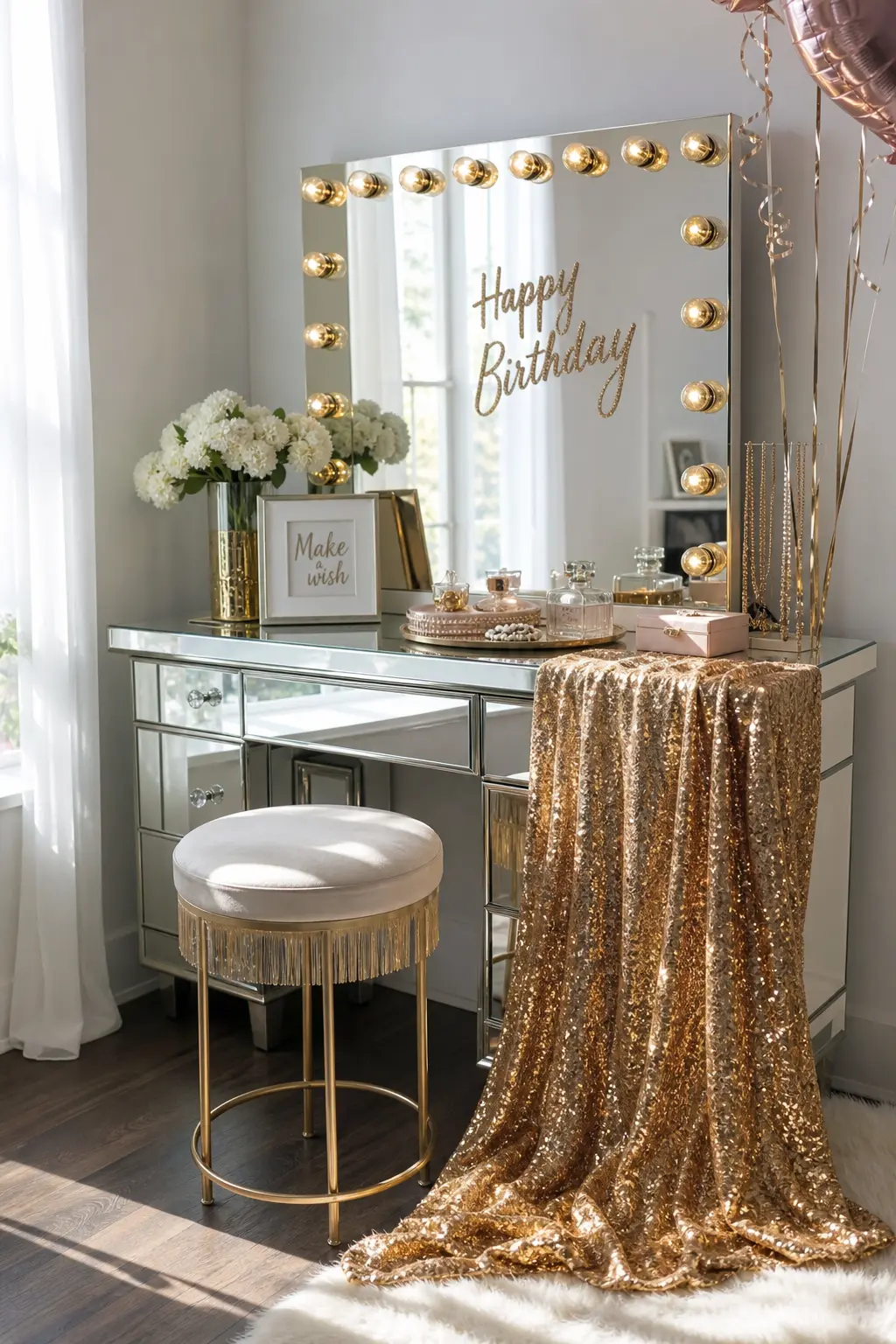 Sequin and Sparkle Night — The one dress code guests never say no to: sequins, head to toe or just on the shoes. Winter birthday ideas for woman