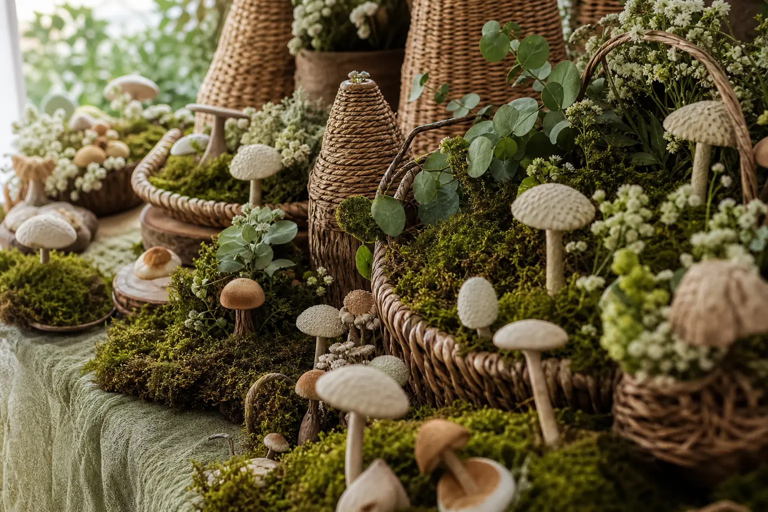 15 Woodland Baby Shower Decorations Built on the Cottagecore Mushroom Trend