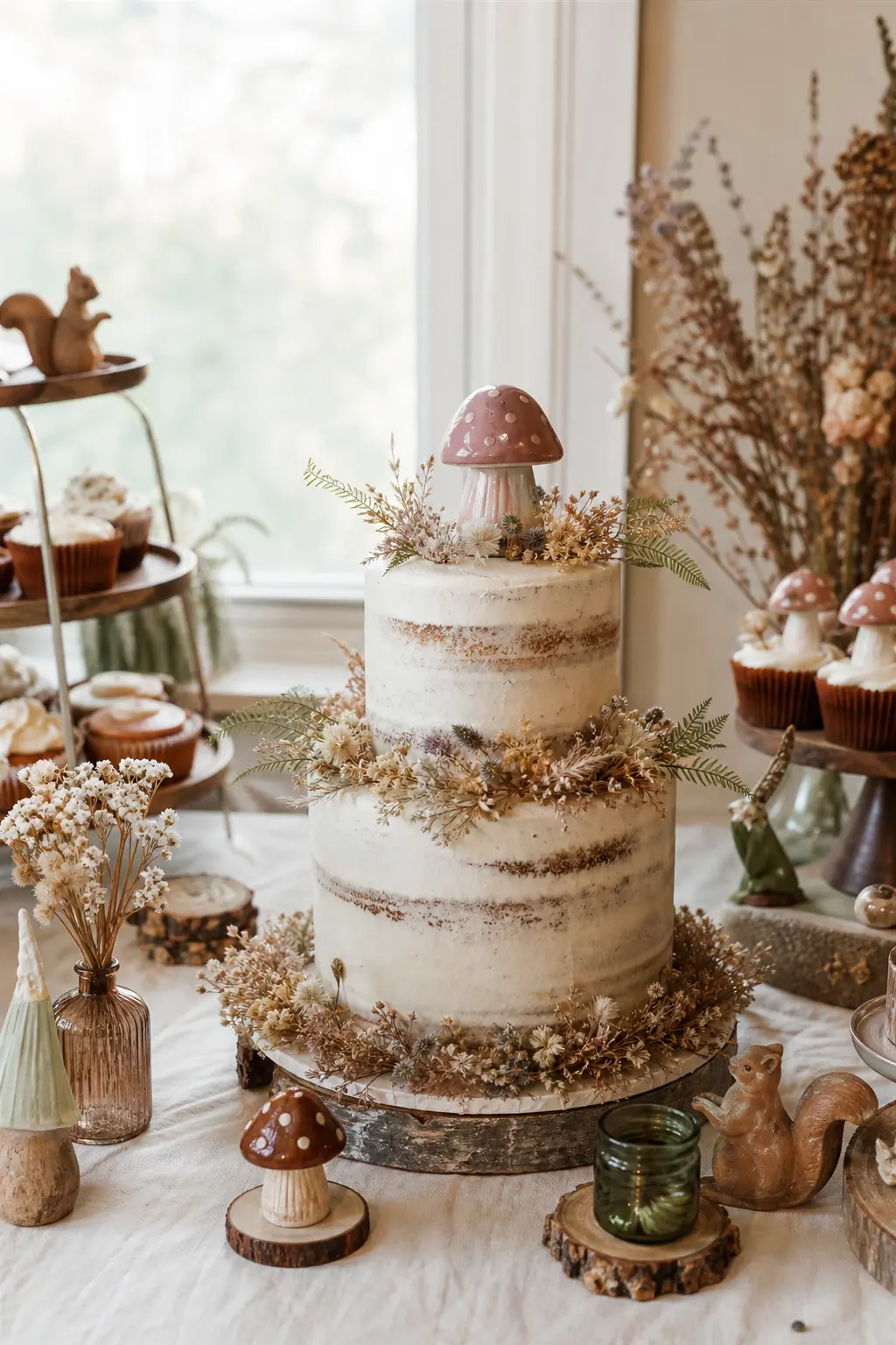 Mushroom Shaped Cake Topper