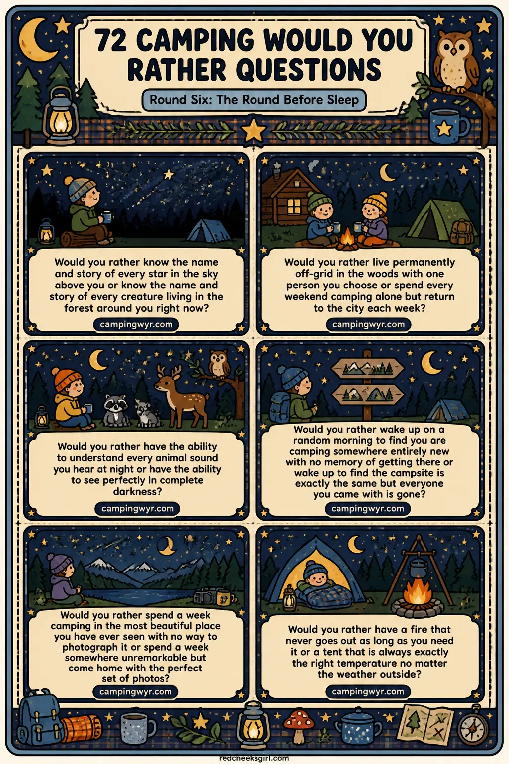 Round Six: The Round Before Sleep Cards A printable