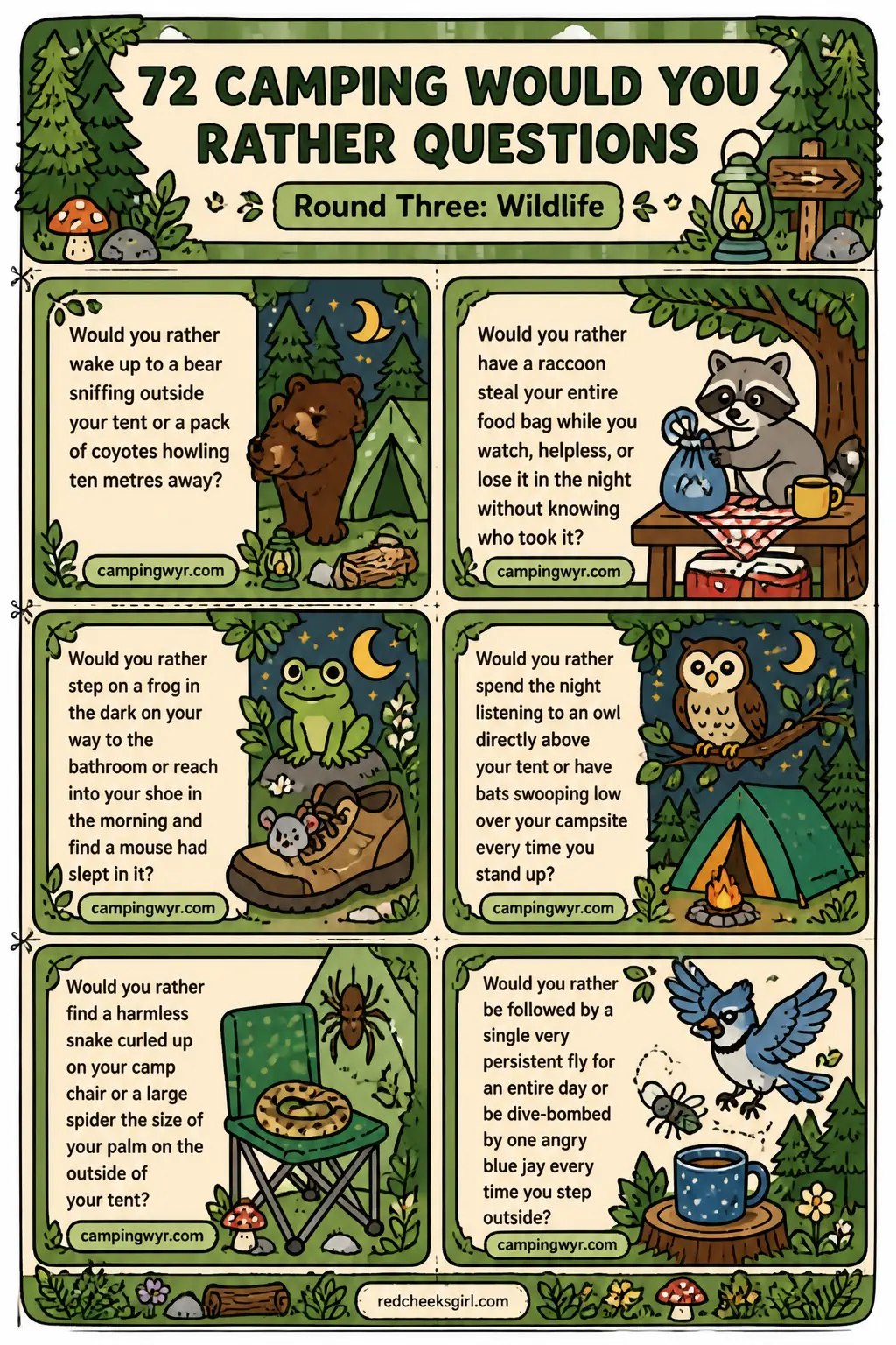 Round Three: Wildlife Cards A printable