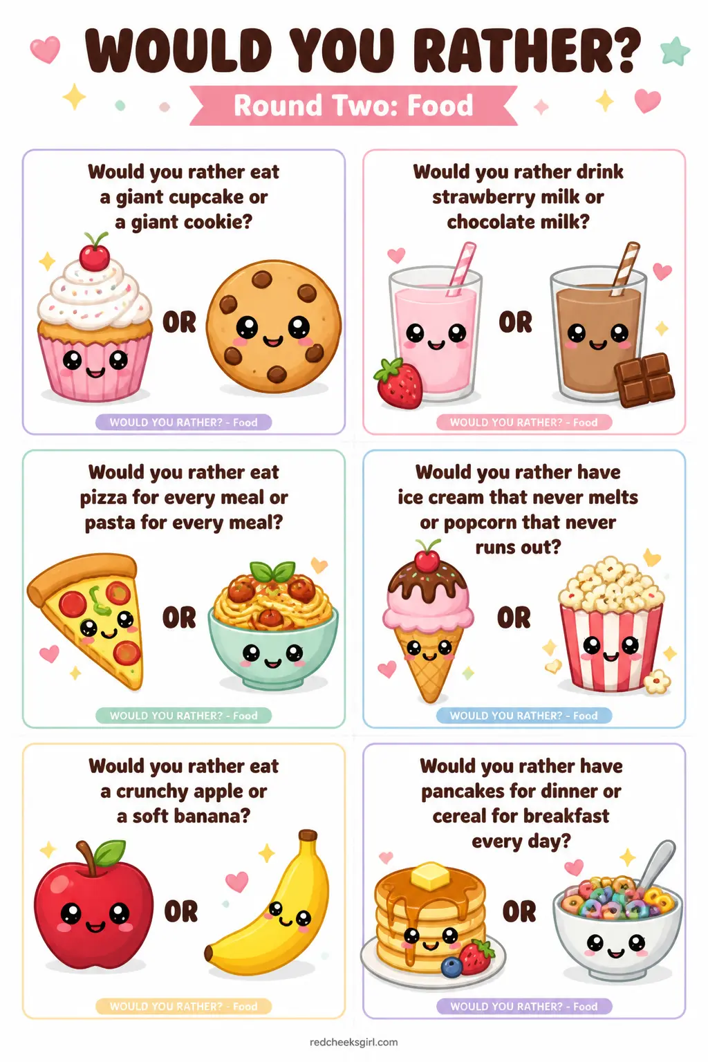 Food Cards Sheet 1 printable