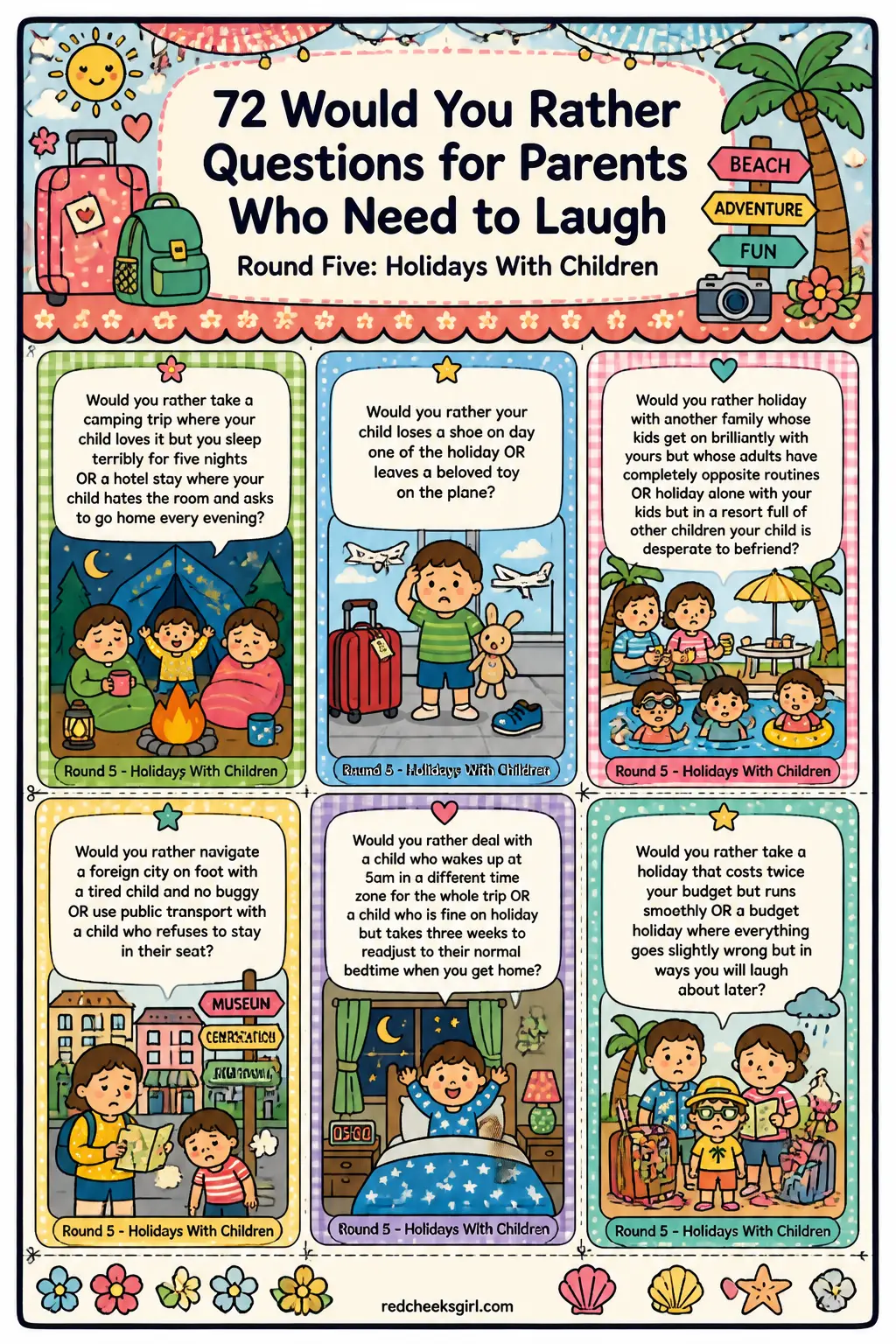 Holidays With Children Cards B printable