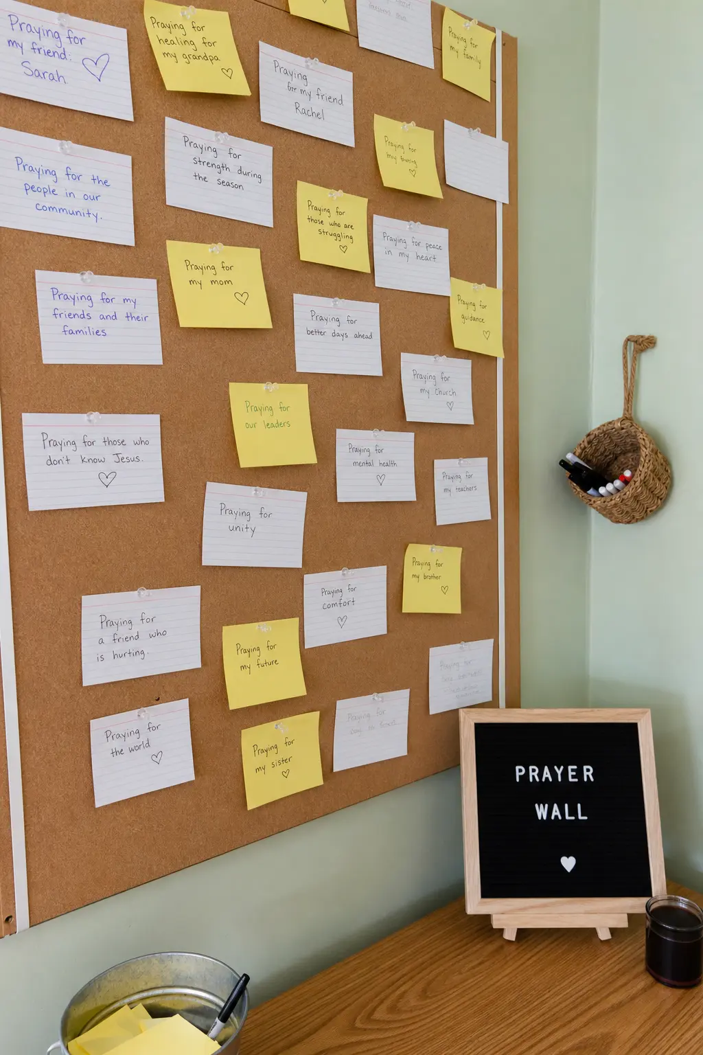 Prayer Wall Night — Cover one wall of the hall in corkboard or plain paper and hand out sticky notes. Youth group activities