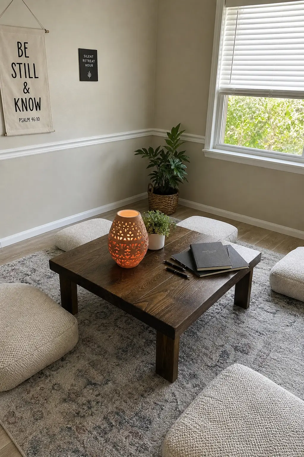 Silent Retreat Hour — Set aside one classroom with cushions, low lighting and a stack of journals, and give the group a full hour with no talking allowed, just