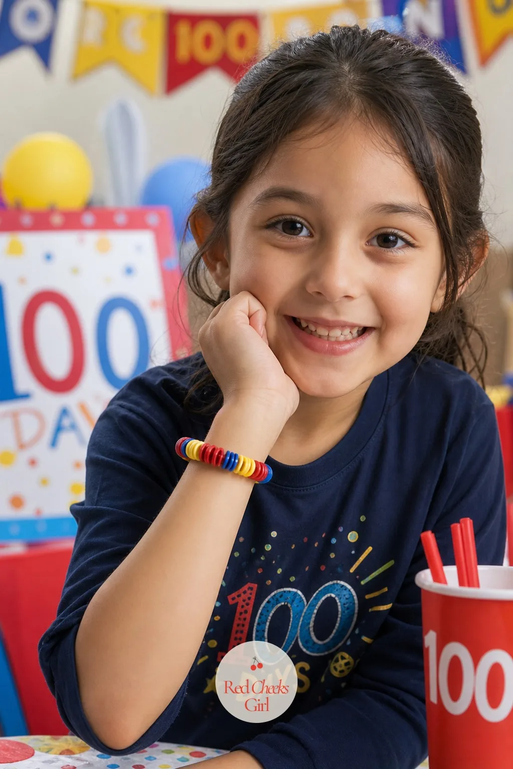 The Button Counting Bracelet — A handful of loose buttons is clutter on a craft table. 100th day of school ideas