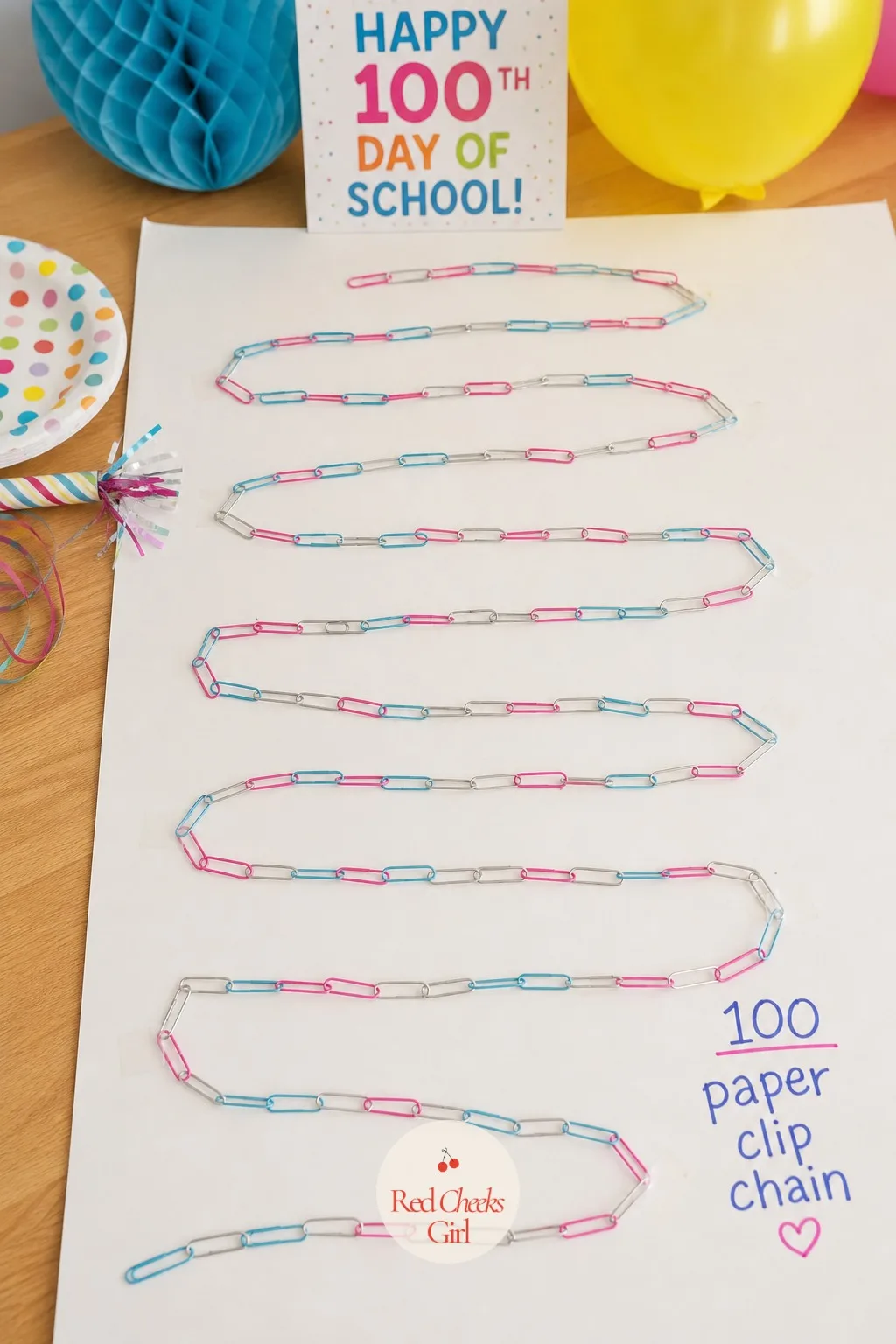 The 100 Paper Clip Zigzag Chain — This one skips glue entirely, which makes it the best choice for a kid who likes building more than sticking things down.