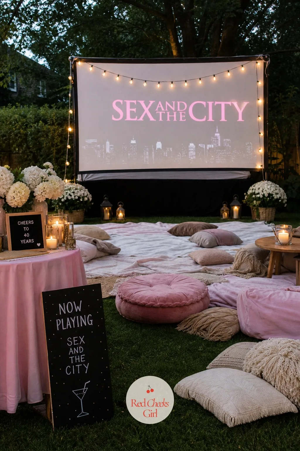 A Backyard Cinema Screening of Her Favorite Nineties Movie — Not every guest wants to dance all night, and a film she already knows every line to gives the
