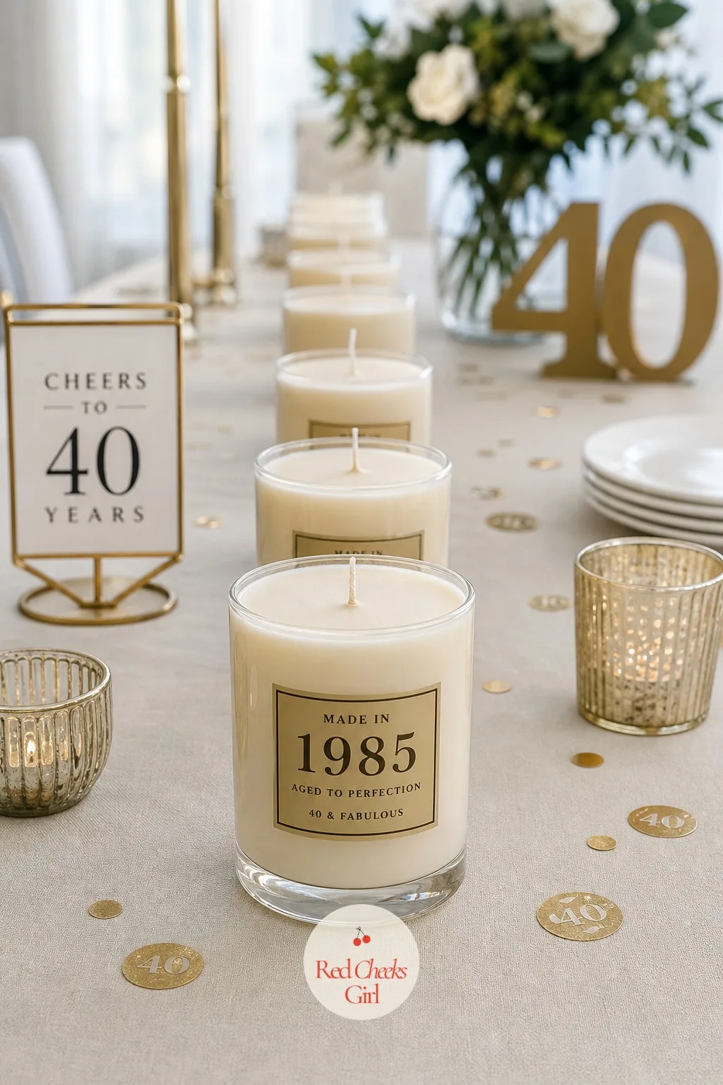 Personalized Candles Stamped with Her Birth Year — A favour that gets left on the table at the end of the night was never worth making in the first place, so
