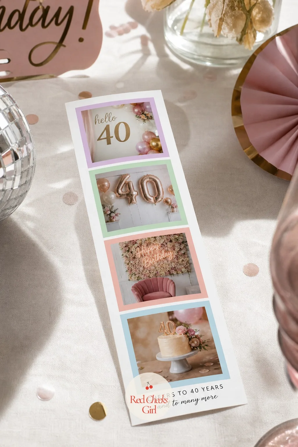A Printed Photo Strip Keepsake from the Booth — The booth from earlier in the night is only half the idea; what guests actually keep home is the strip that