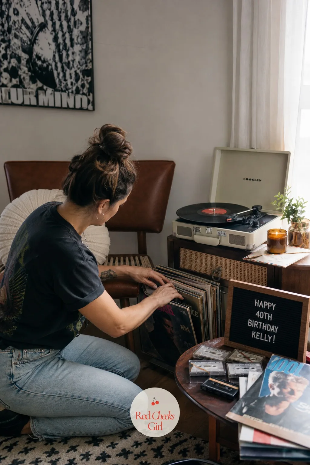 A Vinyl and Cassette Listening Lounge — A playlist through a phone speaker is fine for the dance floor, but a corner where someone can actually drop a needle