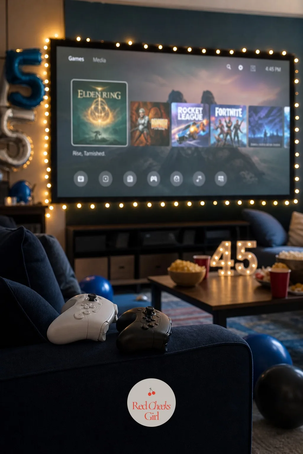 A Big-Screen Game Night at Home — He does not need a bar for this one, just a decent screen and someone willing to lose at a racing game in front of everyone.