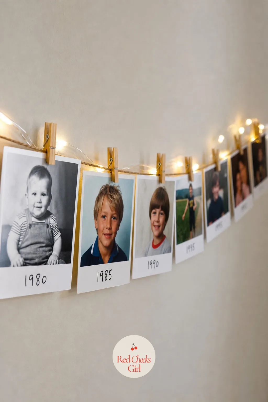 A Throwback Photo Timeline Banner — Let the room read like a highlight reel instead of just balloons. 45th birthday ideas for him