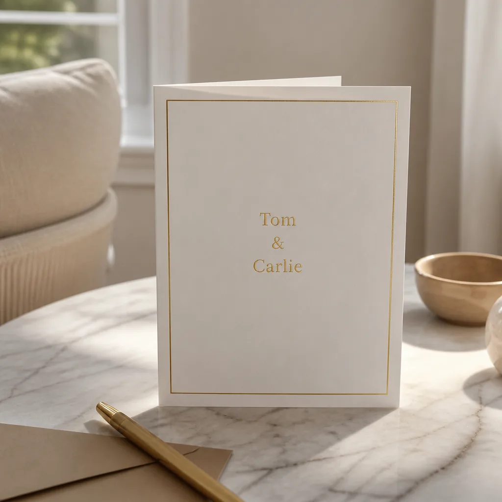Family Signed Card — After fifty years, a store-bought card alone says nothing they do not already know. 50th anniversary gifts