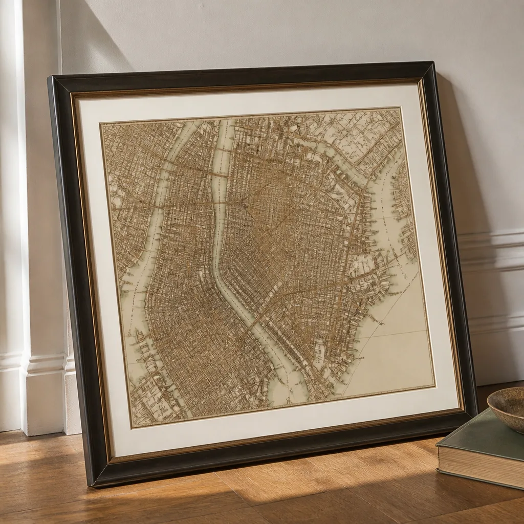 First Home Map Print — They have moved at least once since the house where this all started, maybe more than once. 50th anniversary gifts
