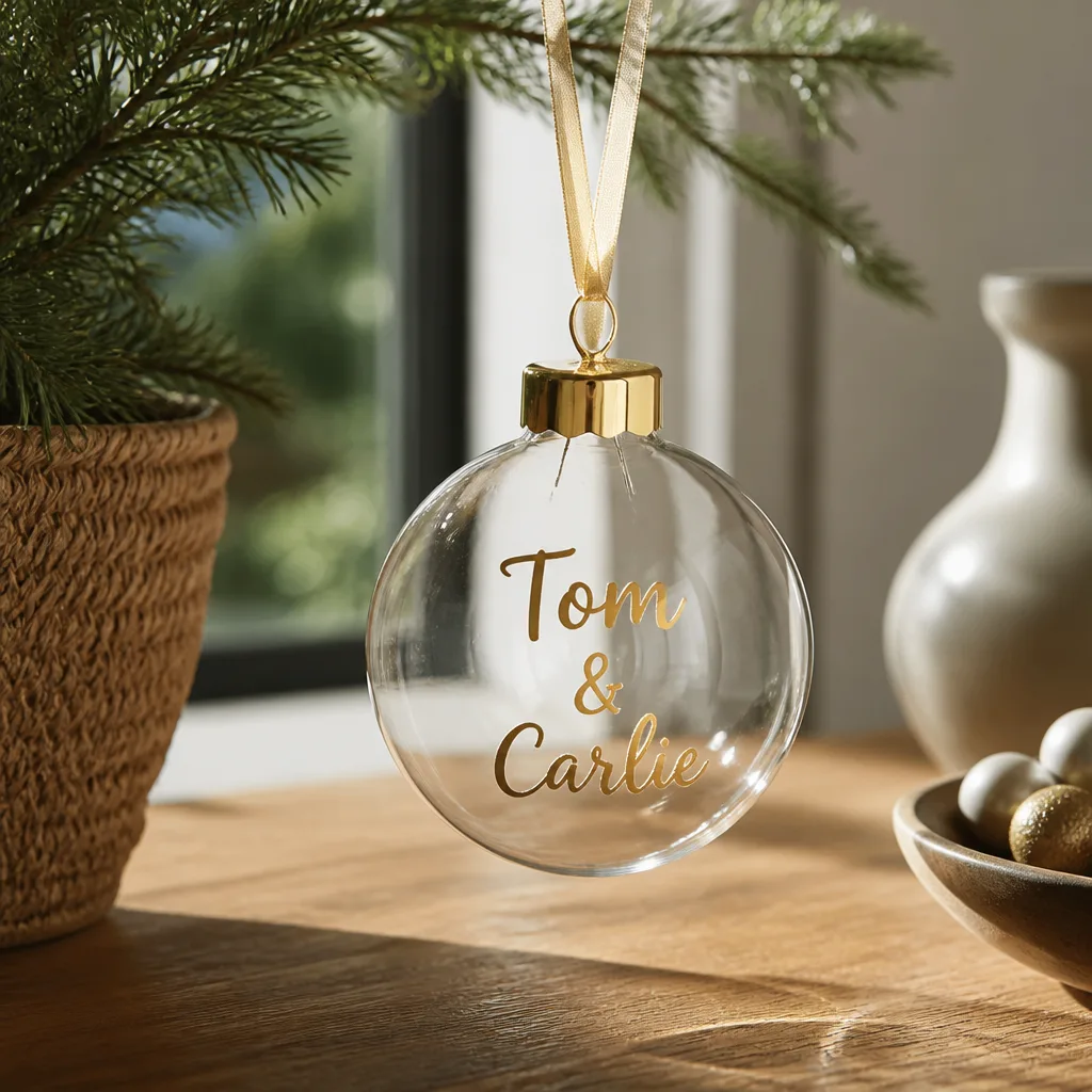 Gold Anniversary Ornament — If the big gifts already went to the obvious people, someone still needs to bring something small to the party. 50th anniversary