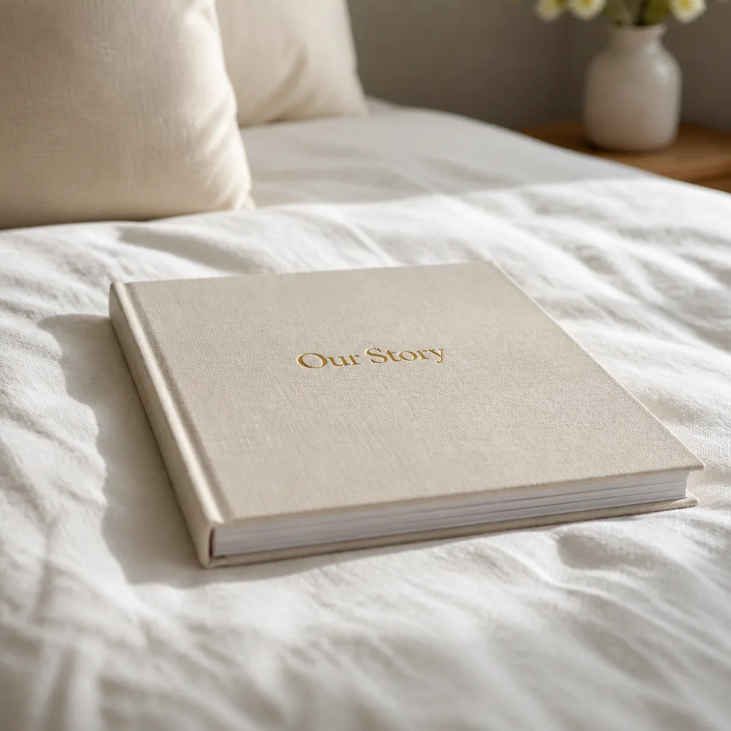 Our Love Story Book — Ask them how they met and you get the short version, the one told at every family dinner for thirty years. 50th anniversary gifts