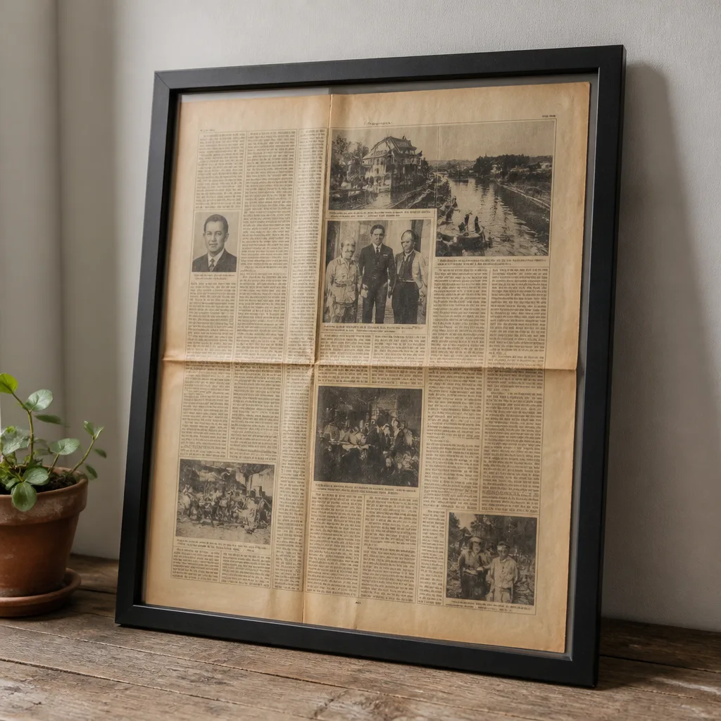 Wedding Day Newspaper — They remember the wedding. 50th anniversary gifts