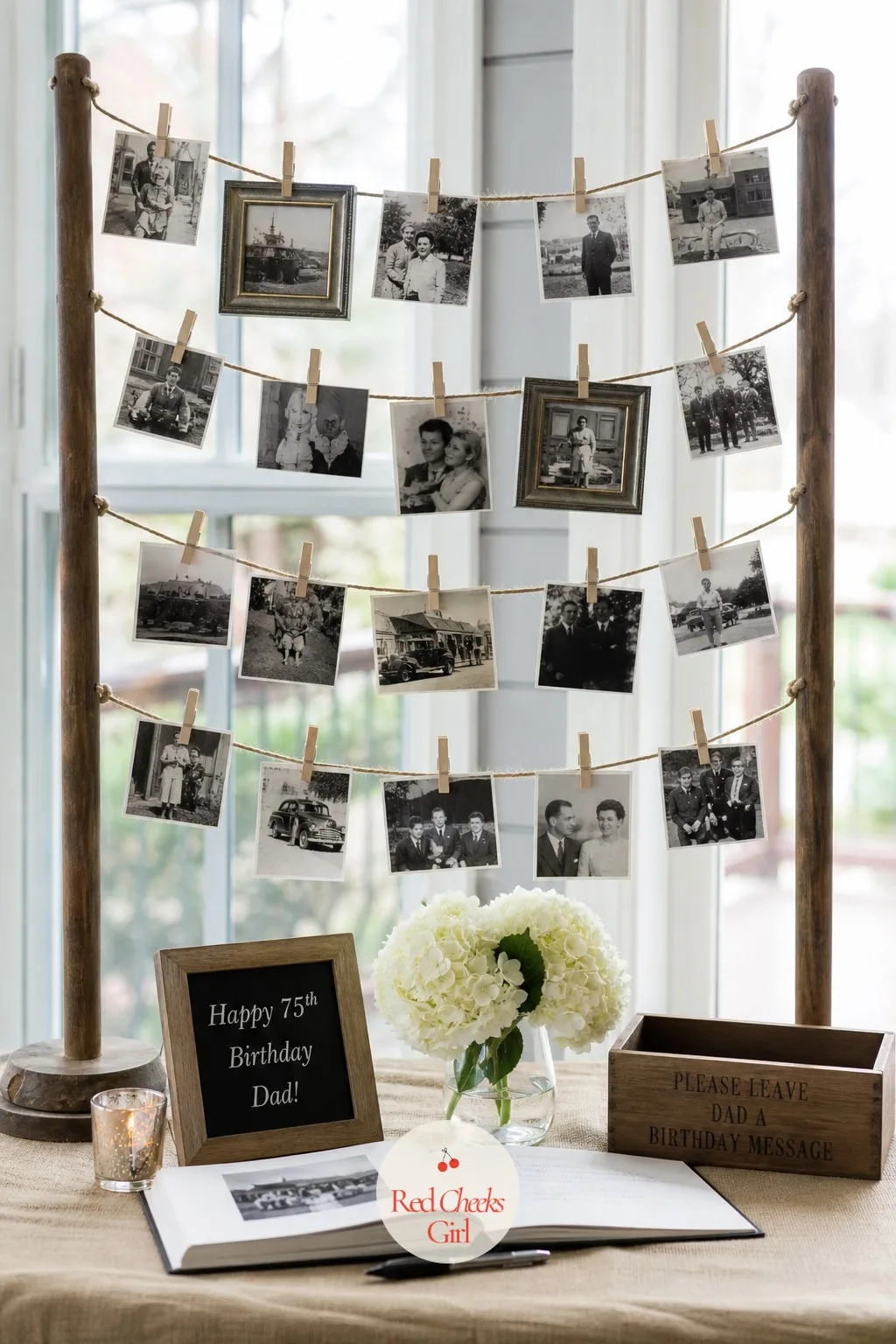Black and White Photo Gallery Through the Years — Guests always drift toward the wall with the old pictures first, long before they drift toward the bar. 75th