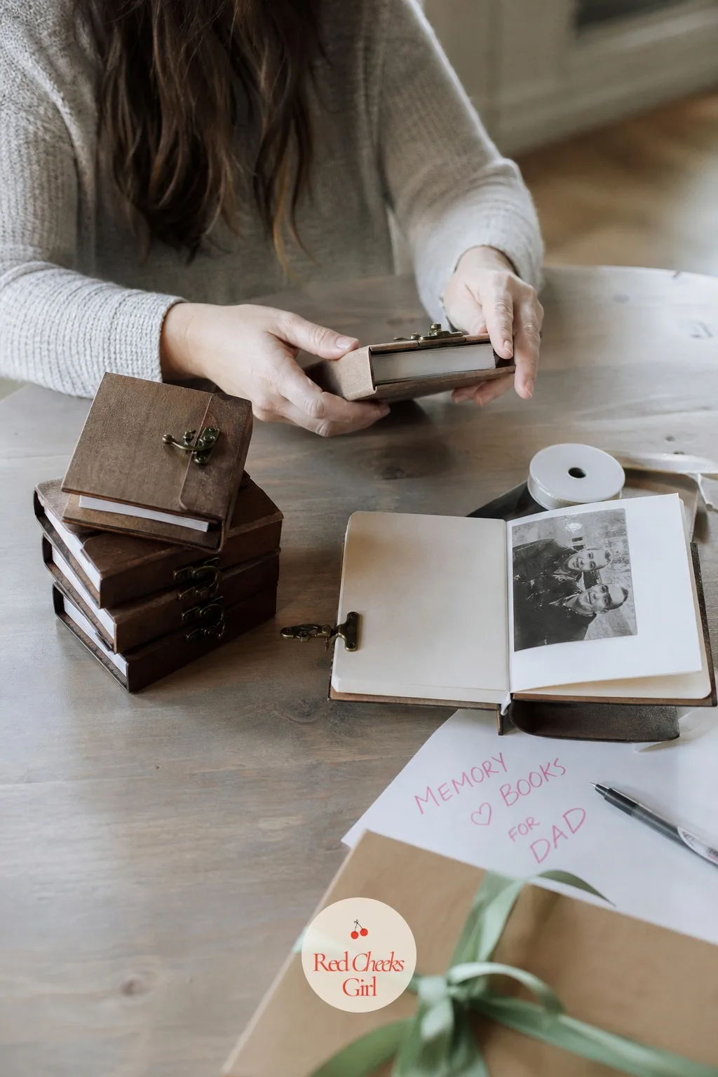 Memory Book from Each Family Member — A pile of cards gets opened once and put in a drawer. 75th birthday ideas for dad