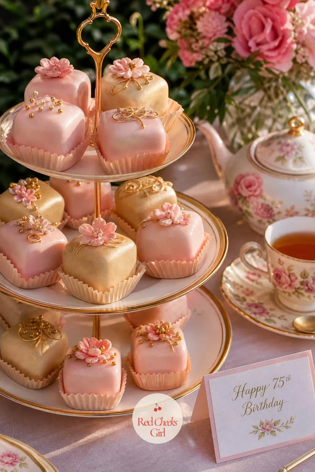 An Afternoon Tea Of Petits Fours — There is a particular kind of relief in a party that does not need a knife and fork. 75th birthday ideas for mom
