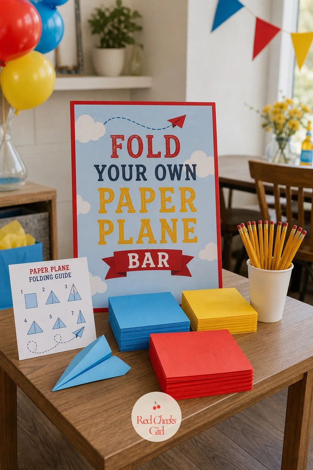 Fold Your Own Paper Plane Bar — Before anyone can race a plane, somebody has to fold one, and that in itself keeps small hands busy for a good ten minutes