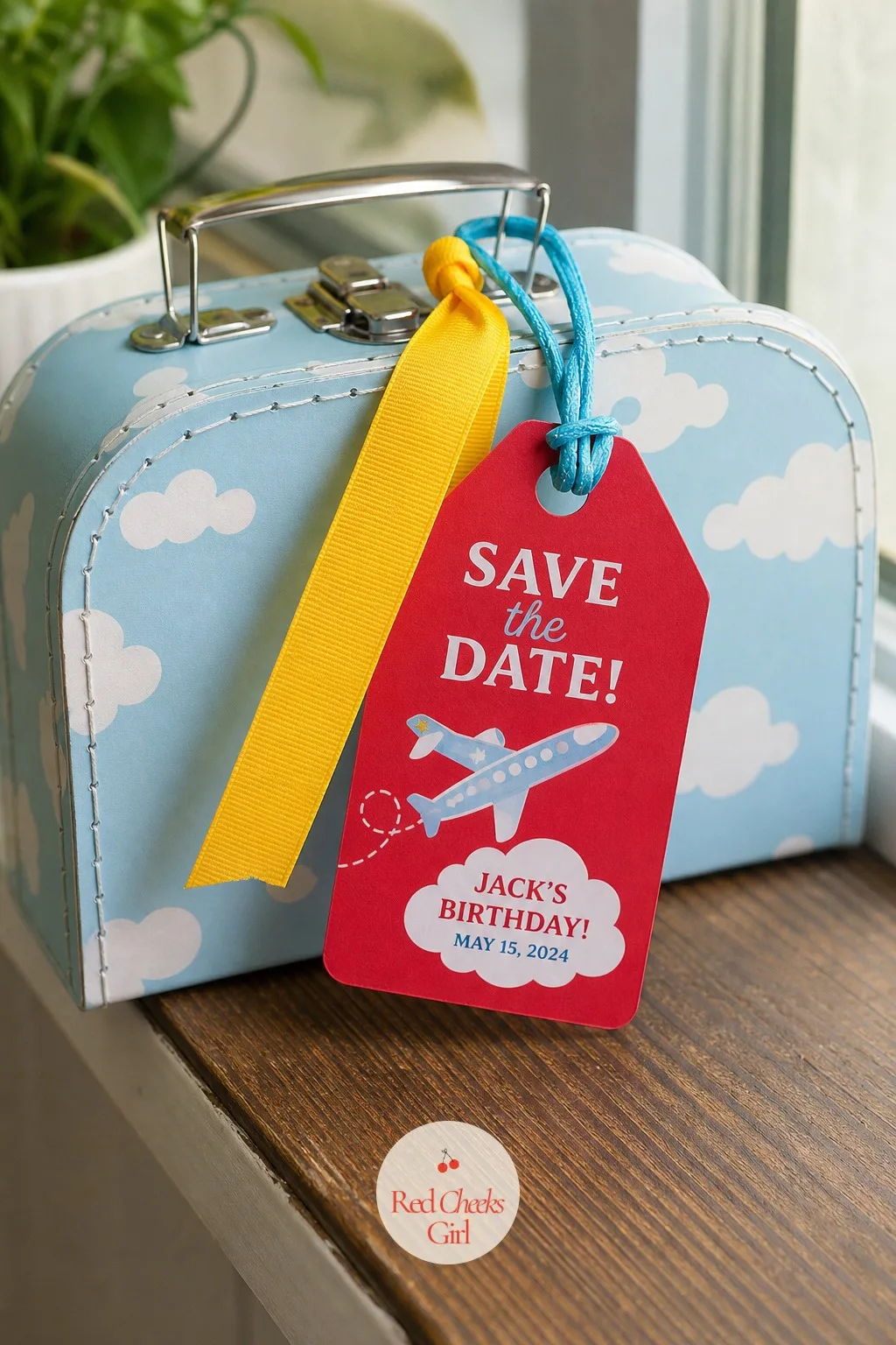 Luggage Tag Save-the-Date — For the family who wants the news out weeks before the formal invitation lands, a small luggage tag does the early work without