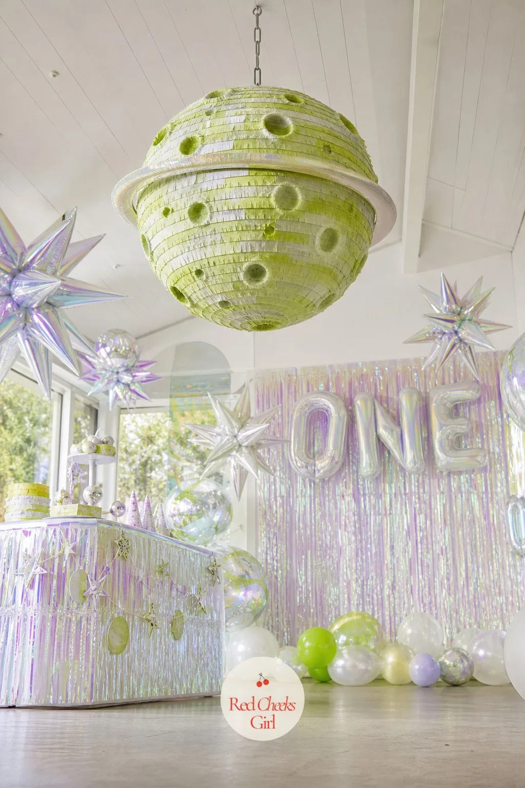Planet Piñata — A room full of decor and no activity goes quiet by the second hour, and that is exactly the gap this fills. Alien first birthday party