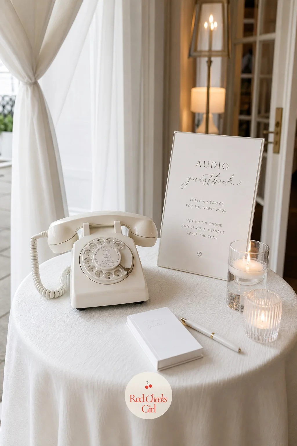Voice-Message Favors from the Couple — A favor guests actually keep is rare, but a recording of their own voice from the night is one of them. All white