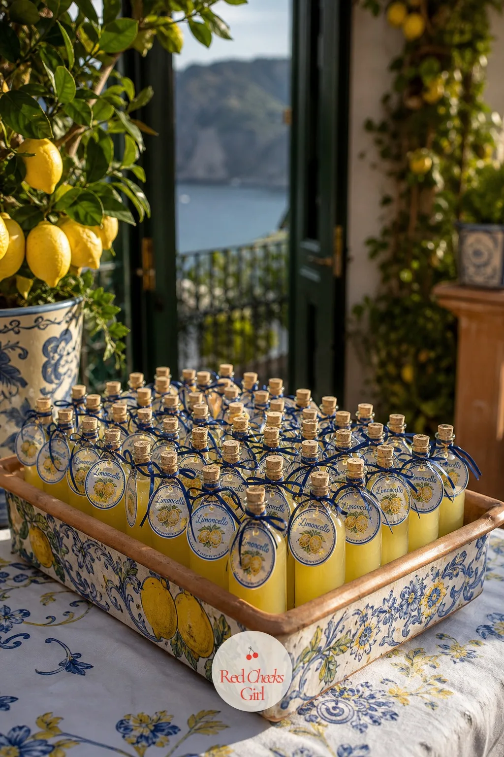 The Limoncello Favor Bottles — A favor nobody uses is a favor that goes straight in a drawer. Amalfi coast wedding